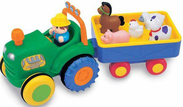 Детская игрушка KIDDIELAND Трактор фермера с прицепом
