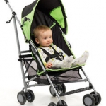 BabyStart Kyle Pushchair - Black and Green компактная коляска трость