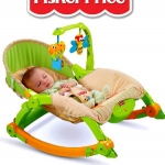 Портативное кресло качалка Fisher Price Лягушонок