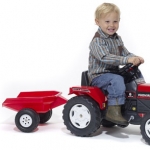 педальный трактор с прицепом для детей от 2,5 лет.