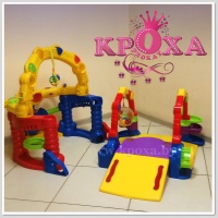 Развивающий активный центр «Playzone Crawl & Slide Arcade» с различными игровыми функциями и световыми эффектами для малышей от 8 месяцев.