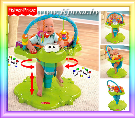 Fisher-Price SpaceSaver Bounce 'n Spin Froggy